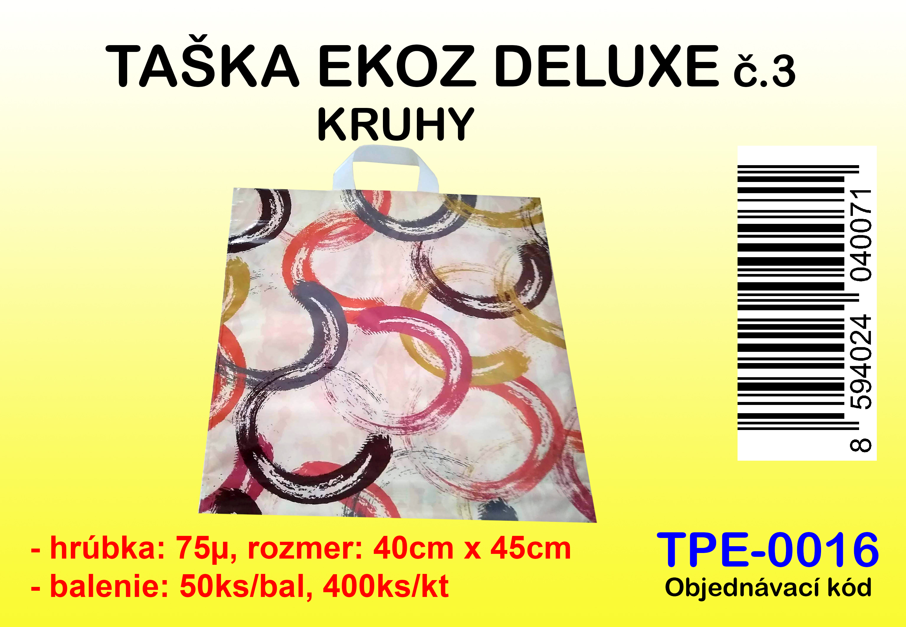 TAŠKA EKOZ DELUXE KRUHY