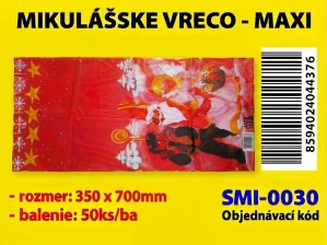 MIKULÁŠSKÝ SÁČOK PVC vrece