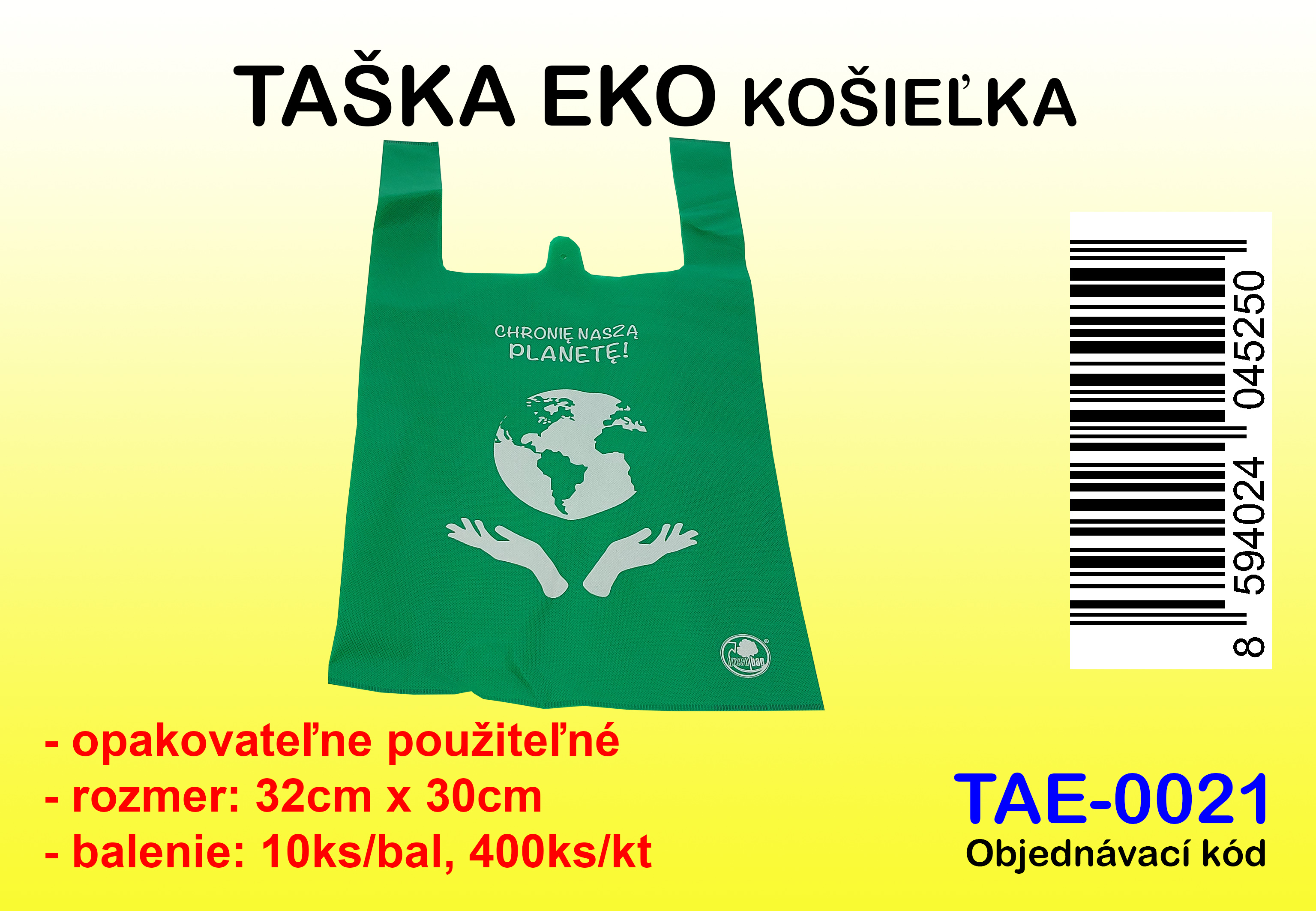 EKO TAŠKA - KOŠIEĽKA