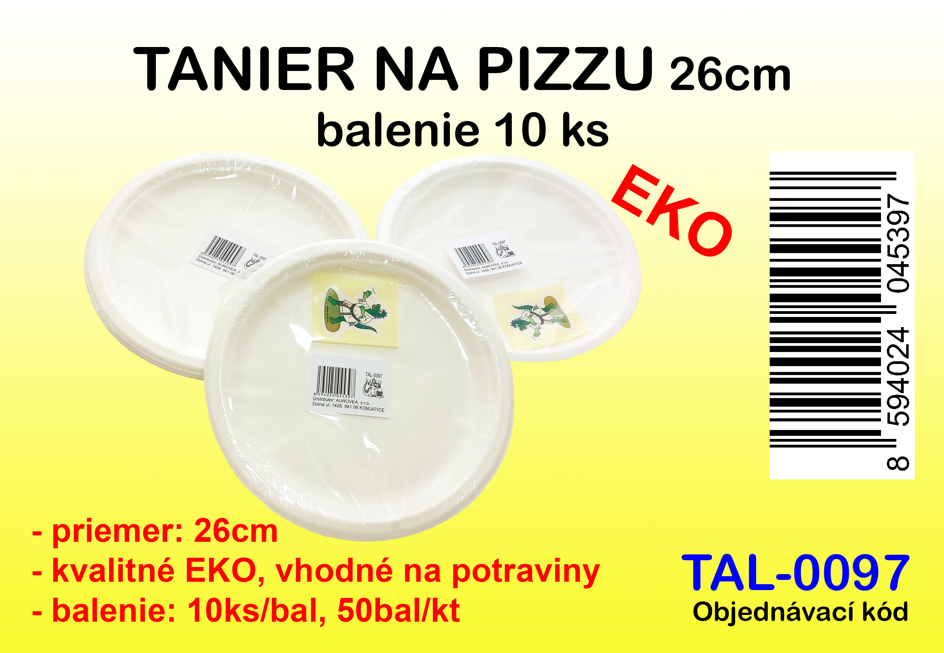 TANIER CHINET, CUK. TRSTINA 1BAL/10KS PRIEMER 26CM