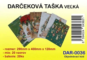 DARČEKOVÁ TAŠKA VEĽKÁ VIANOČNÁ