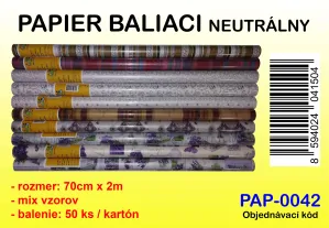 PAPIER NEUTRÁLNY 70cm x 200cm neuralny